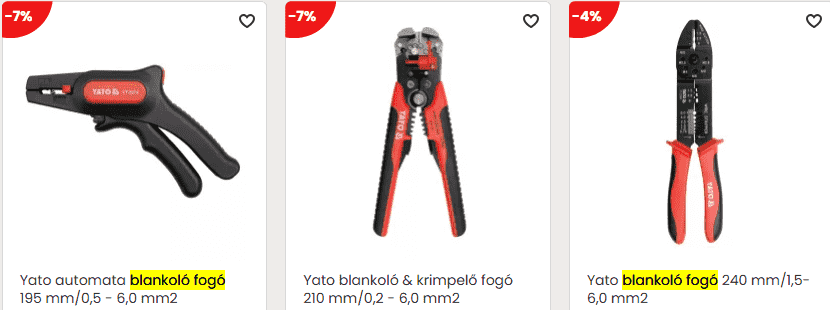 jó krimpelő és blankoló fogó